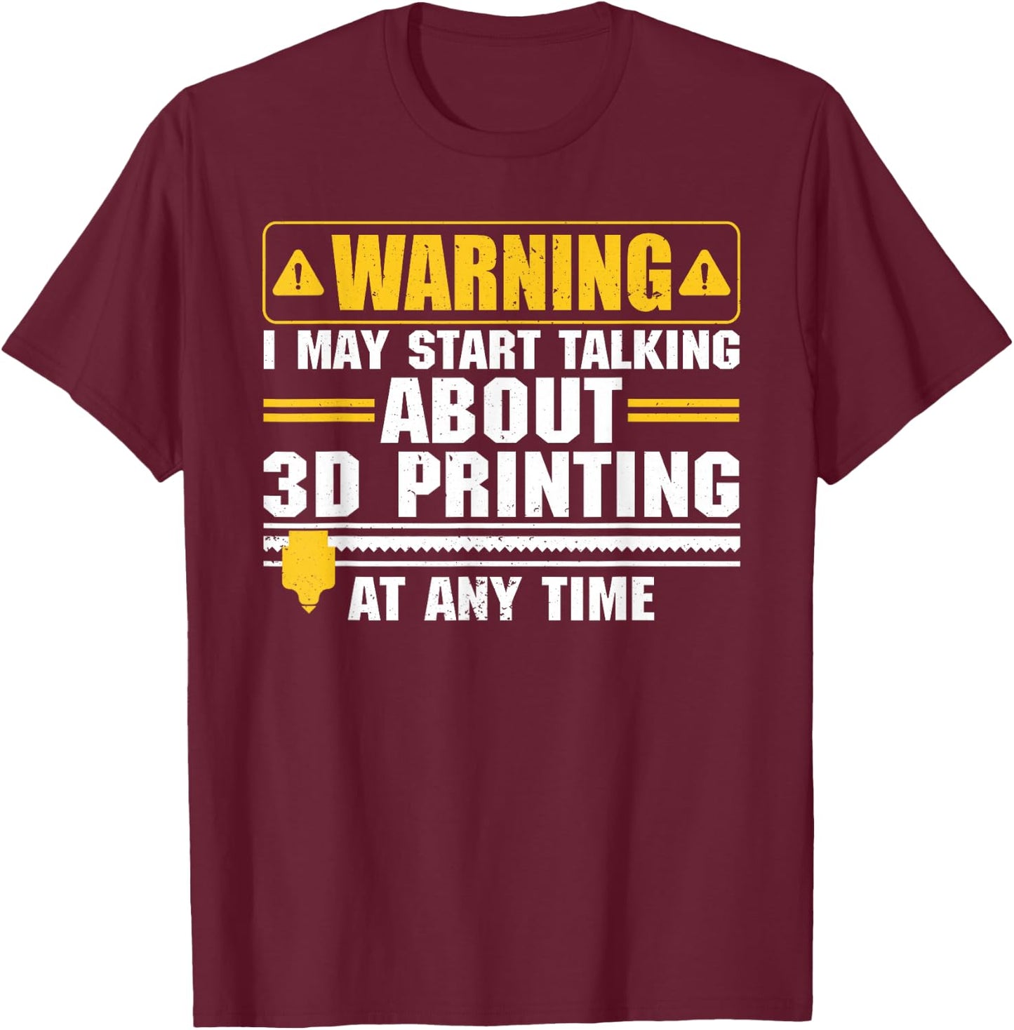 Funny 3D Printer Art Women 3D Printing Worker Lover T-Shirt - T-Shirt | Maroon