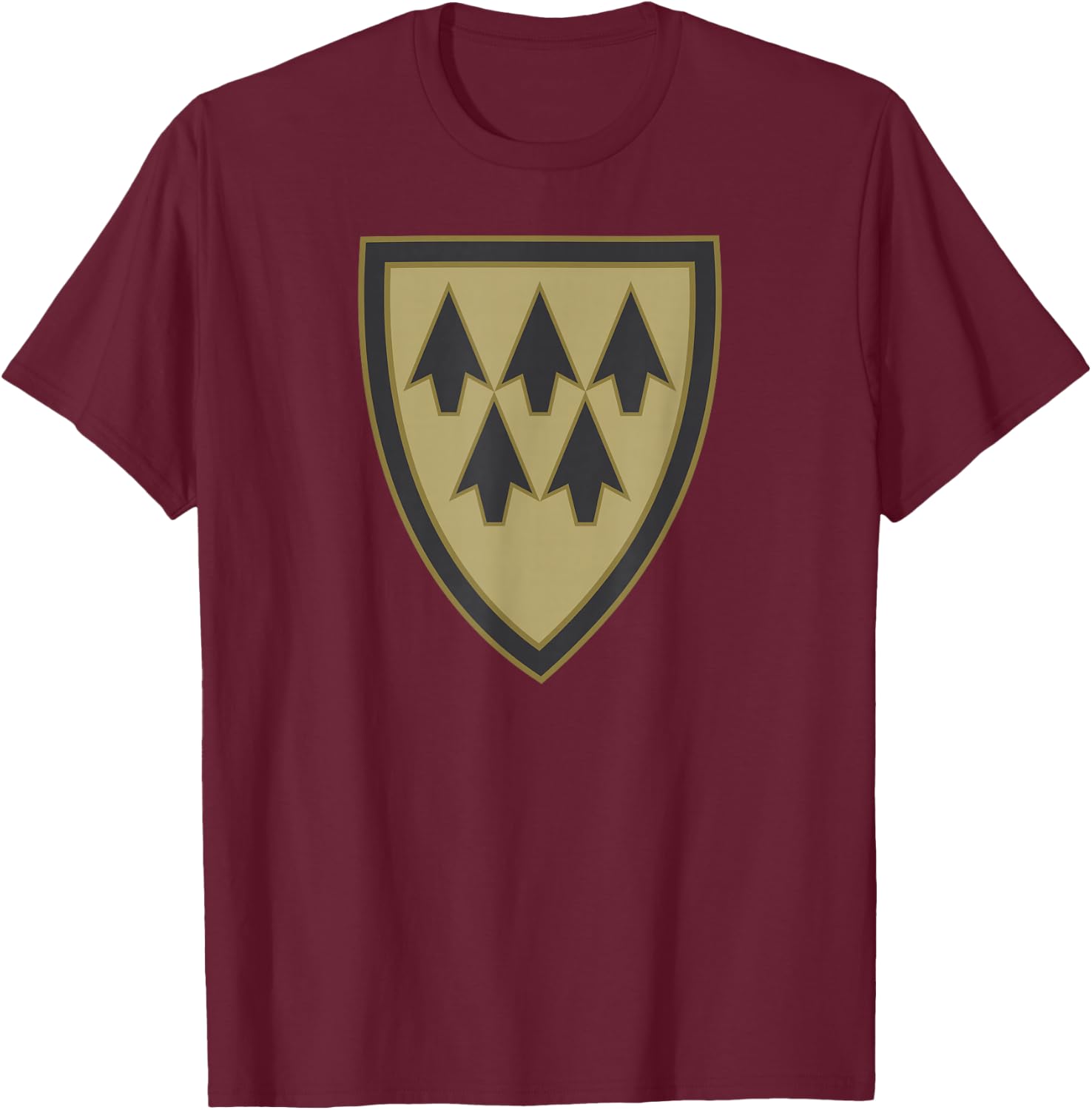 32nd Army Air and Missile Defense Command T-Shirt - T-Shirt | Maroon