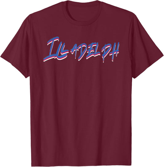Urban Philadelphia Illadelph T-Shirt - T-Shirt | Maroon