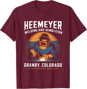 Cool Heemeyer Welding and Demolition Grandby Colorado Welder T-Shirt - T-Shirt | Maroon