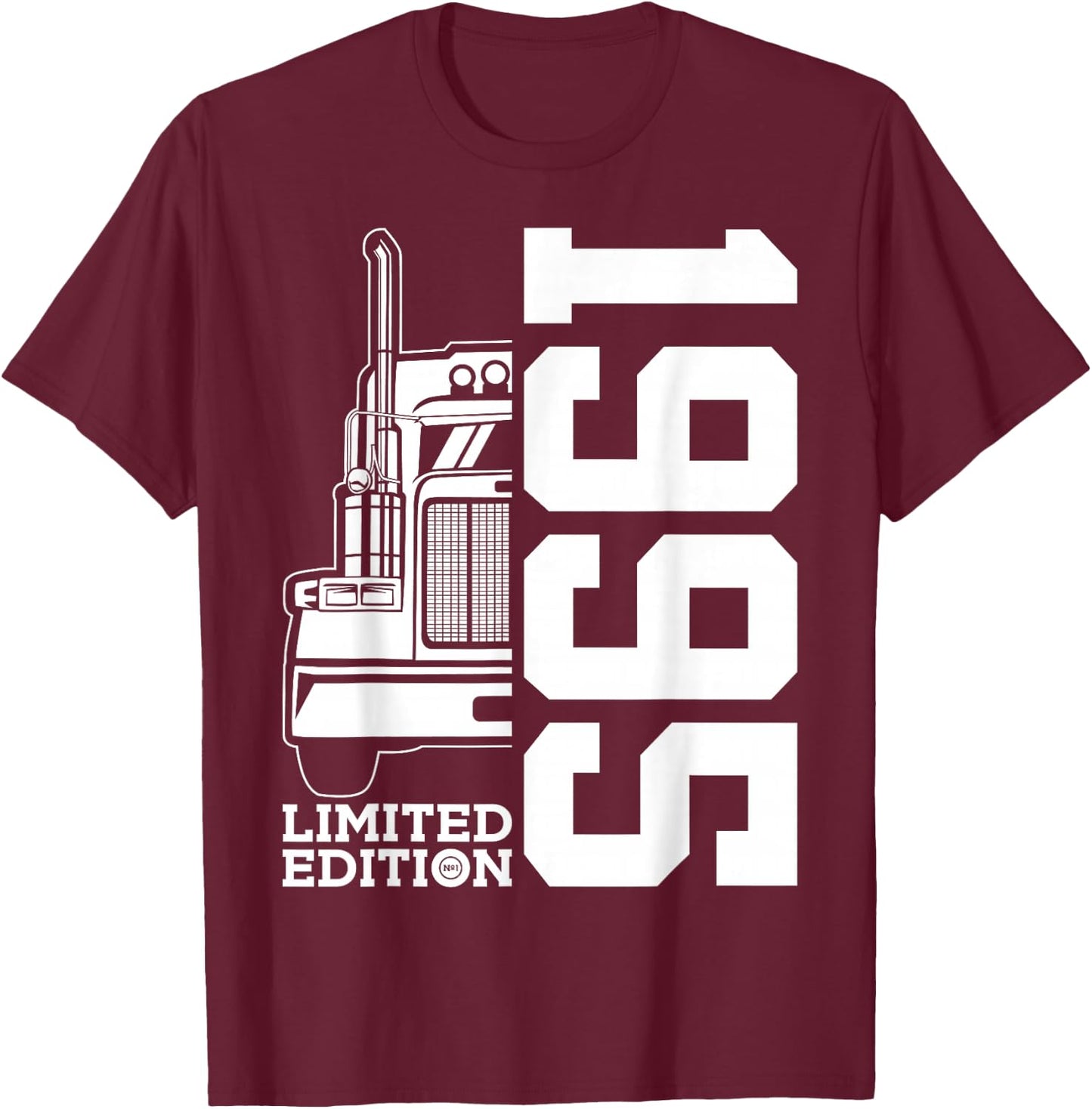 31 Years Trucker 1995 Trucker Driver 31st Birthday T-Shirt - T-Shirt | Maroon