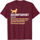 Goldentrovert Definition Funny Golden Retriever Dog Lover T-Shirt - T-Shirt | Maroon