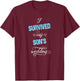 Father and Mother of the Groom / Funny Wedding Survived T-Shirt - T-Shirt | Maroon