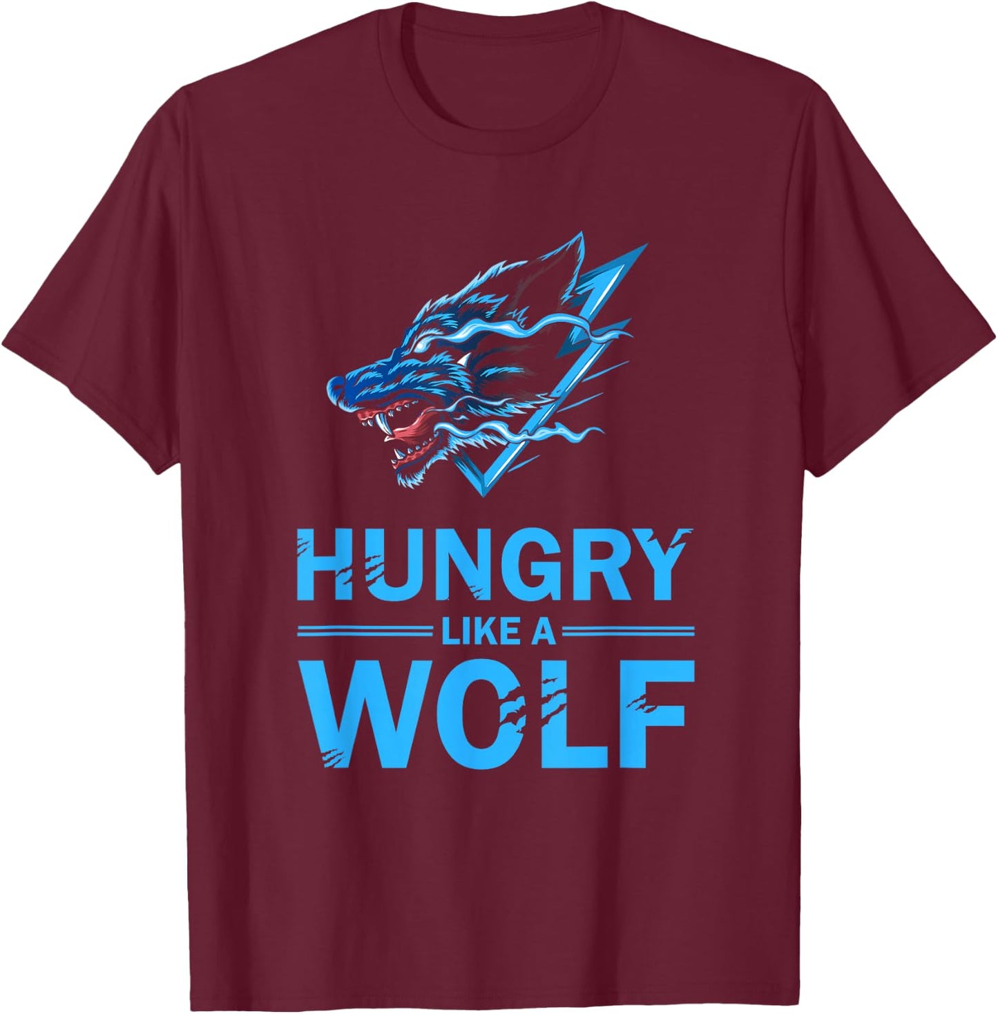 Wolf Predator - Wilderness Wolves Wolf T-Shirt - T-Shirt | Maroon