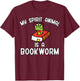 My spirit animal is a bookworm T-Shirt - T-Shirt | Maroon
