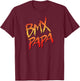 BMX Papa Vintage BMX Bike - Family Matching T-Shirt - T-Shirt | Maroon