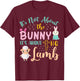 Its Not About The Bunny About Lamb Jesus Easter Christians T-Shirt - T-Shirt | Maroon