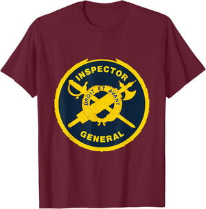 Inspector General Identification Badge (IGIB) US Army IG T-Shirt - T-Shirt | Maroon