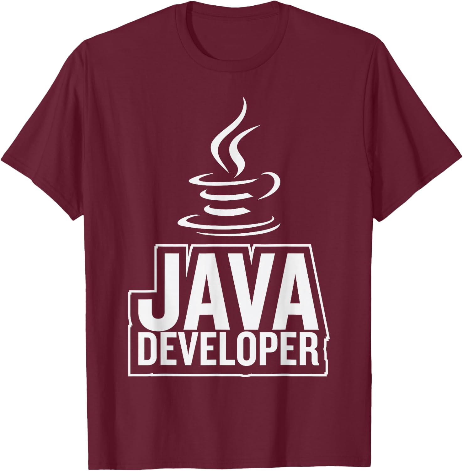 Coffee Code Java Developer Programmer T-Shirt - T-Shirt | Maroon