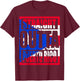 Straight Outta Puerto Rico Funny T-Shirt - T-Shirt | Maroon