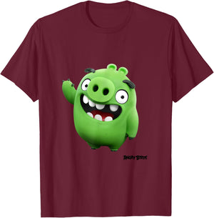 Angry Birds Piggy Official Merchandise T-Shirt - T-Shirt | Maroon