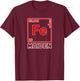 Fe Maiden - (Iron) Parody of Iron Elements (Fe) T-Shirt - T-Shirt | Maroon