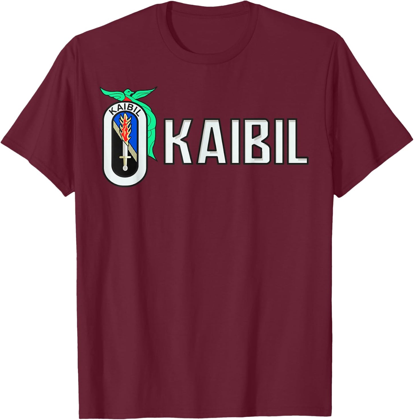 Kaibil Kaibiles Army Guatemalan Special Force Patriot T-Shirt - T-Shirt | Maroon