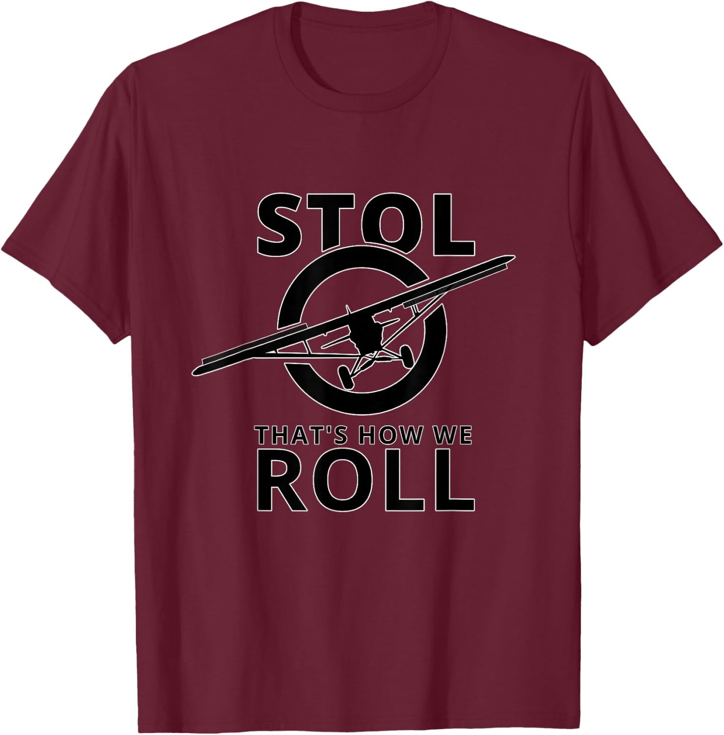 STOL aircraft bush airplane Pilot plane T-Shirt - T-Shirt | Maroon