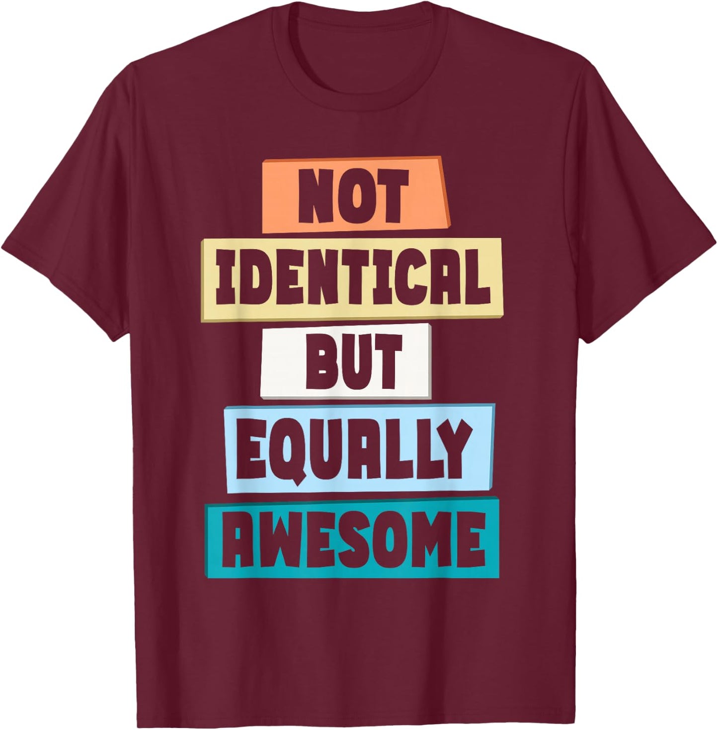 Matching Twin Sibling Twinning Twins Matching Fraternal T-Shirt - T-Shirt | Maroon