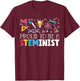 Proud To Be A Steminist Science Engineering Biology STEM T-Shirt - T-Shirt | Maroon