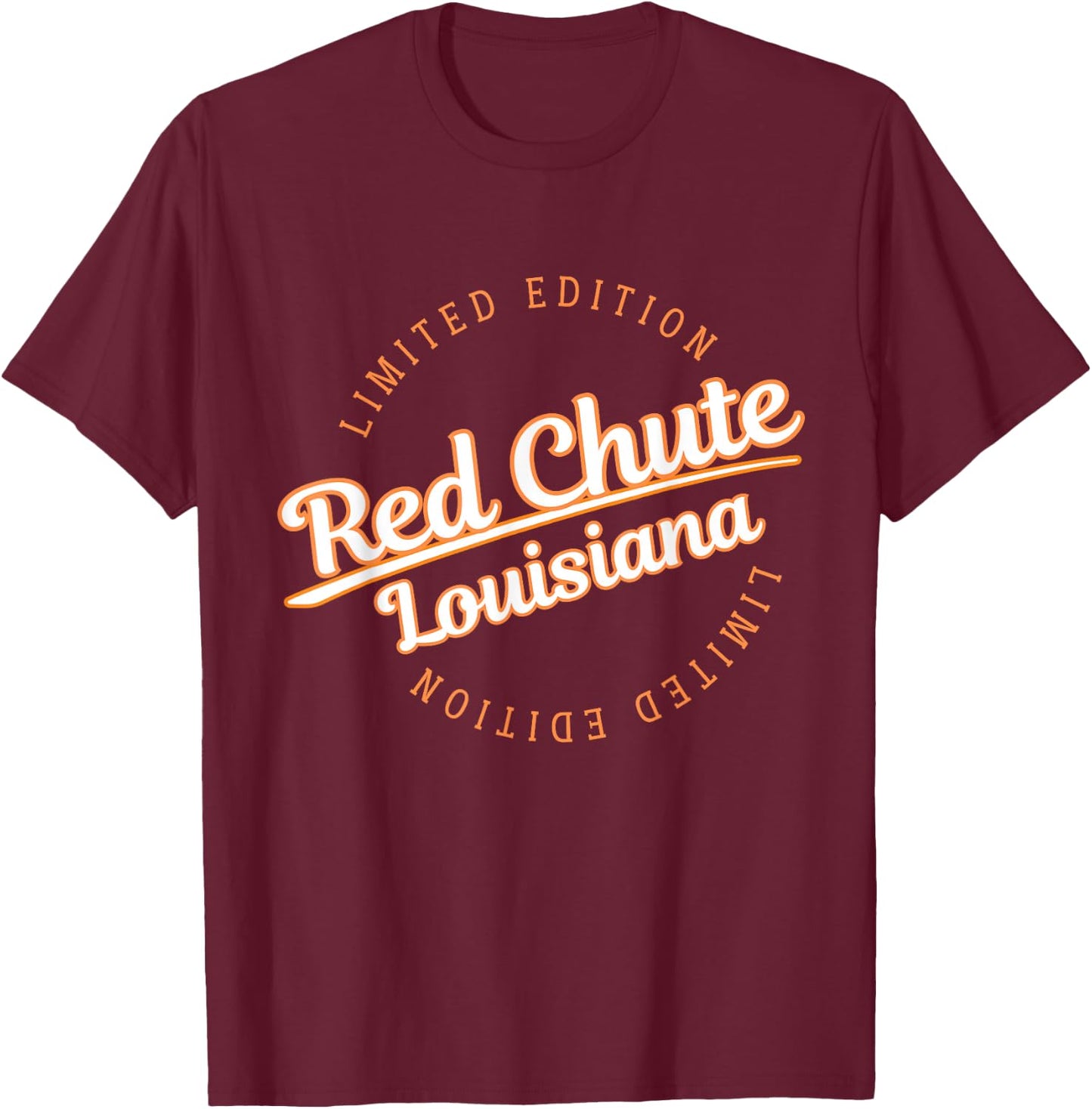 Retro Athletic Red Chute LA Apparel T-Shirt - T-Shirt | Maroon