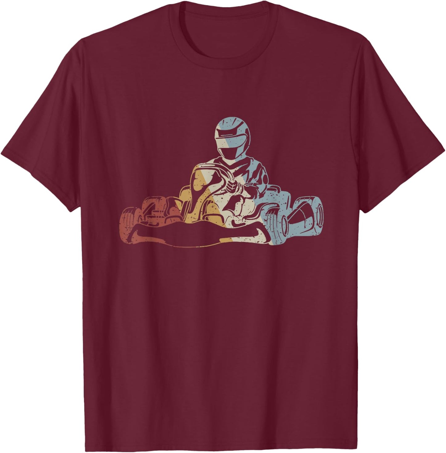 Go-Kart Retro Style Vintage T-Shirt - T-Shirt | Maroon
