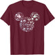Disney I Asked Engagement Proposal Mickey Head Icon T-Shirt - T-Shirt | Maroon