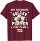 My Favorite Soccer Player Calls Me Tio Soccer Uncle T-Shirt - T-Shirt | Maroon
