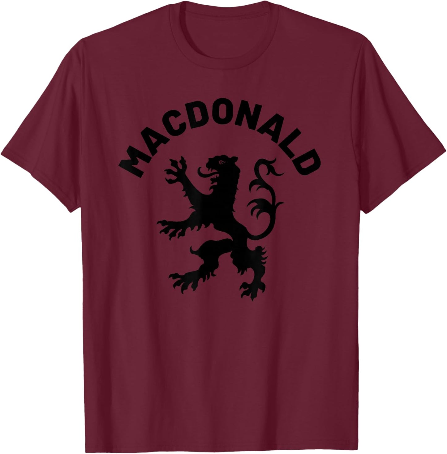 MacDonald Clan Scottish Family Name Scotland Heraldry T-Shirt - T-Shirt | Maroon