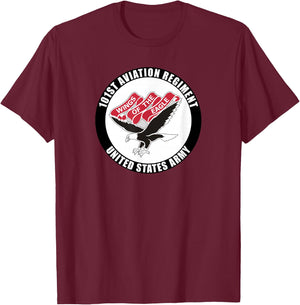 101st Aviation Regiment United States Army Veteran Military T-Shirt - T-Shirt | Maroon