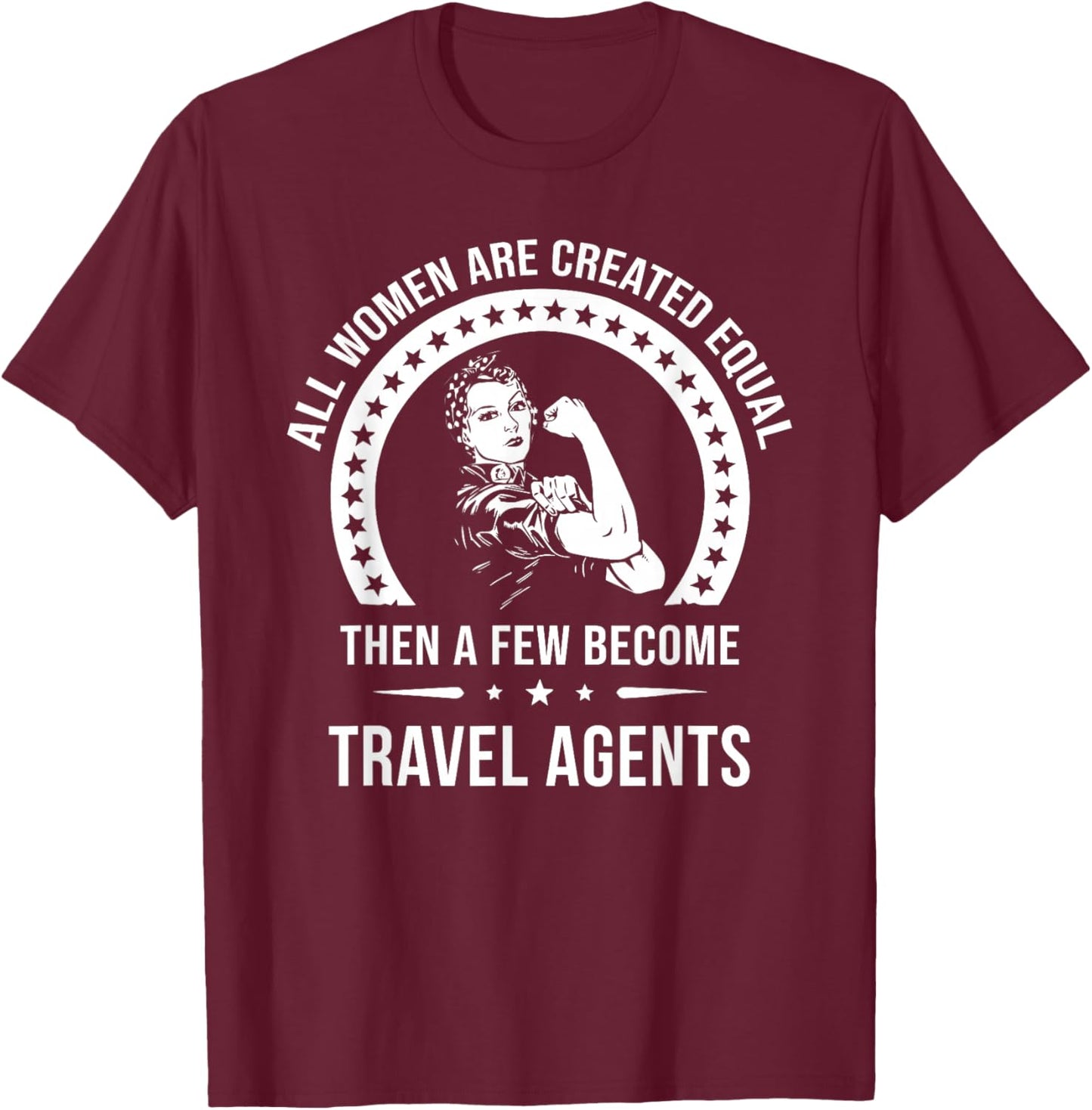 Travel Agent Shirts | Travel Agent T-Shirt - T-Shirt | Maroon