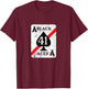VFA-41 Black Aces Fighter Squadron Vintage Veterans Day Xmas T-Shirt - T-Shirt | Maroon