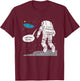 Funny Moon Landing, Flat Earth, That Sucks, Space T-Shirt - T-Shirt | Maroon