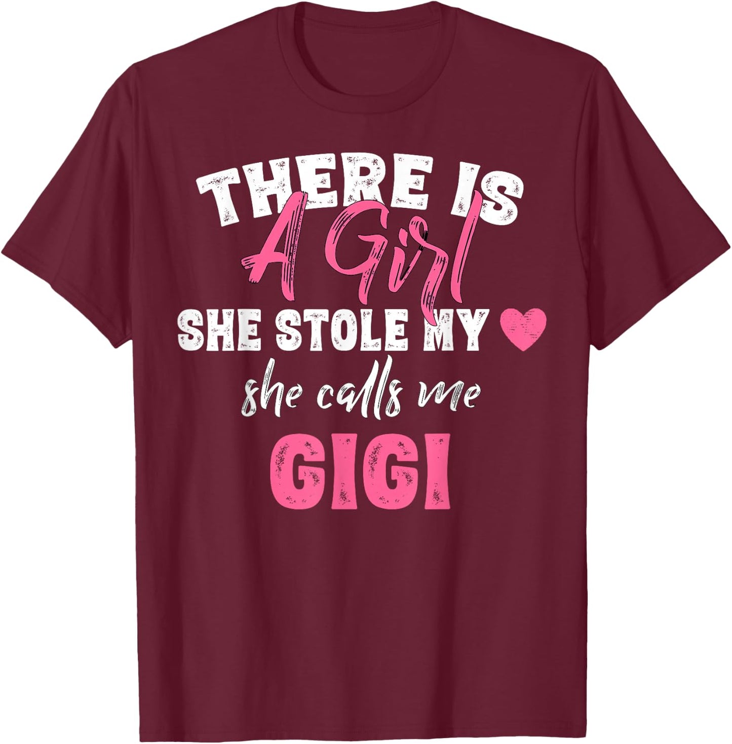 Grandma Gifts Shirts, She Calls Me Gigi Saying T-Shirt - T-Shirt | Maroon