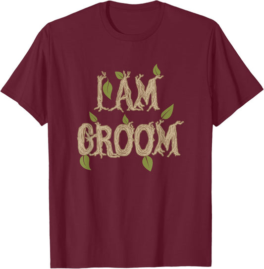I Am Groom T-Shirt - T-Shirt | Maroon