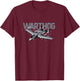 Military Airplane - A-10 Warthog Aircraft T-Shirt - T-Shirt | Maroon
