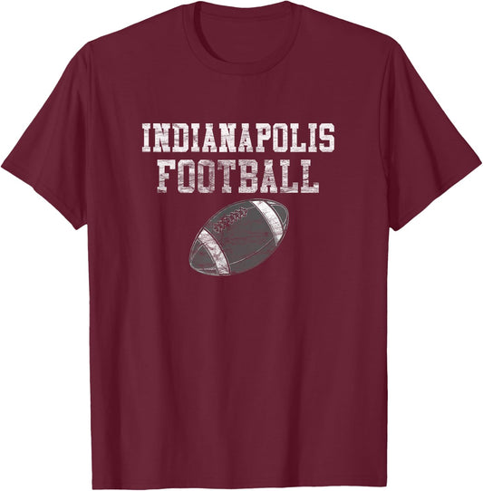 Vintage Indianapolis Football T-Shirt - T-Shirt | Maroon
