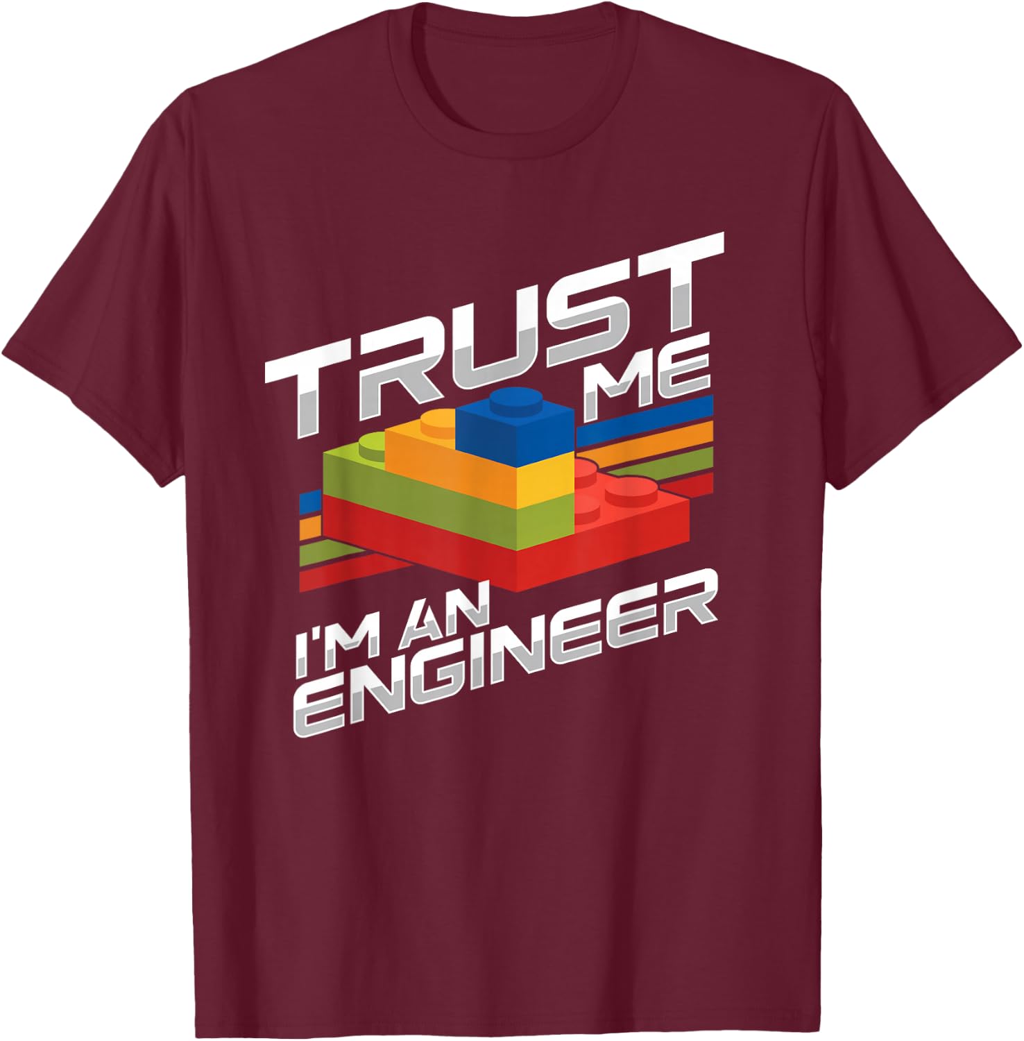 Trust Me I Am An Engineer | Kids Children Master Builder T-Shirt - T-Shirt | Maroon