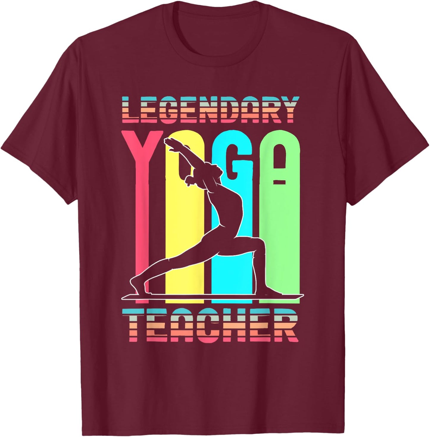 Legendary Yoga Teacher Instructor Coach Meditation Asana Zen T-Shirt - T-Shirt | Maroon