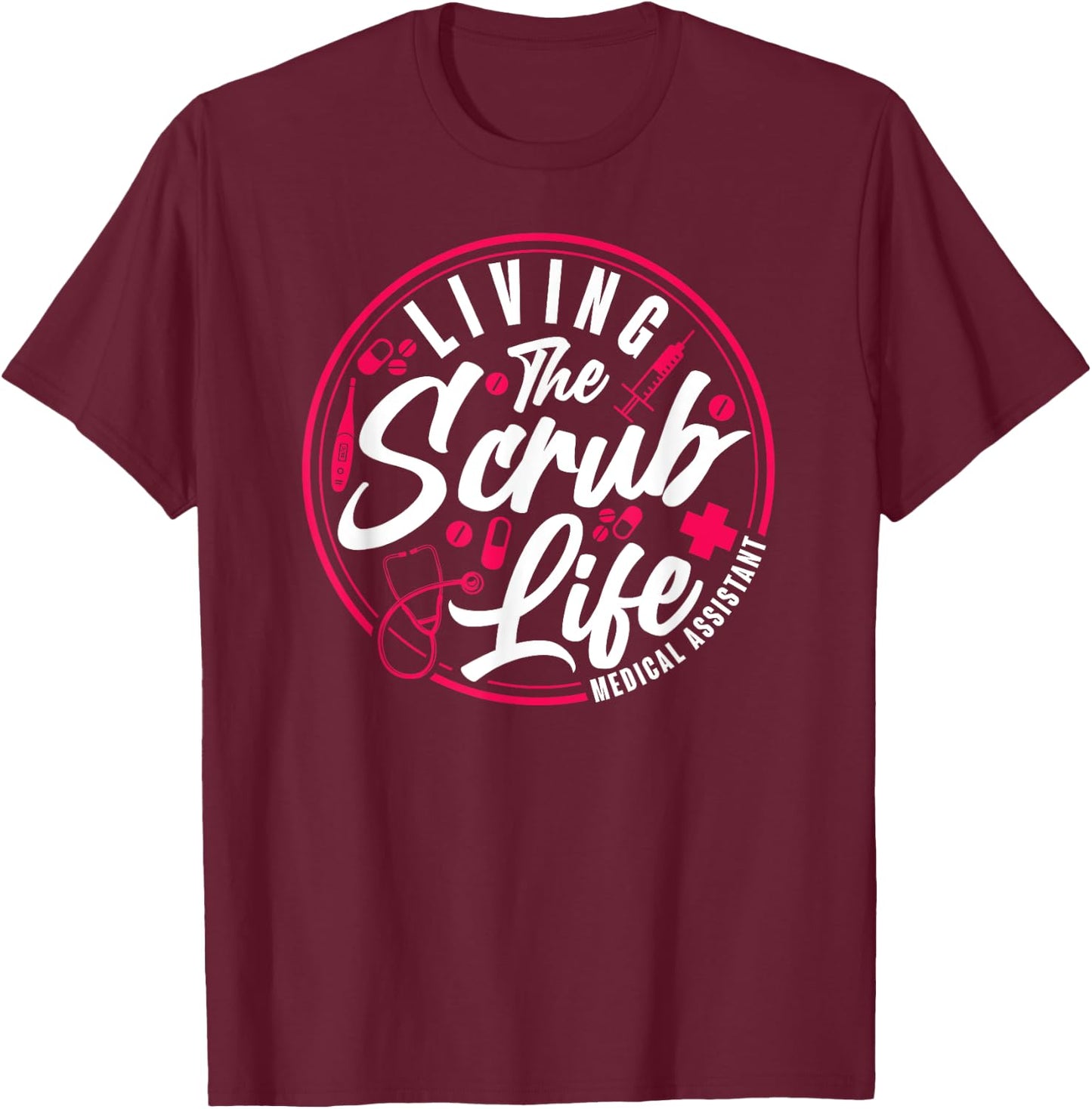 Certified Medical Assistant CMA T-Shirt - T-Shirt | Maroon
