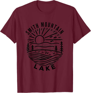 Smith Mountain Lake T-Shirt - T-Shirt | Maroon