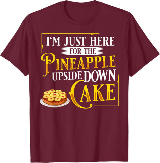 Pineapple Upside Down Cake Recipe Mix Filling T-Shirt - T-Shirt | Maroon