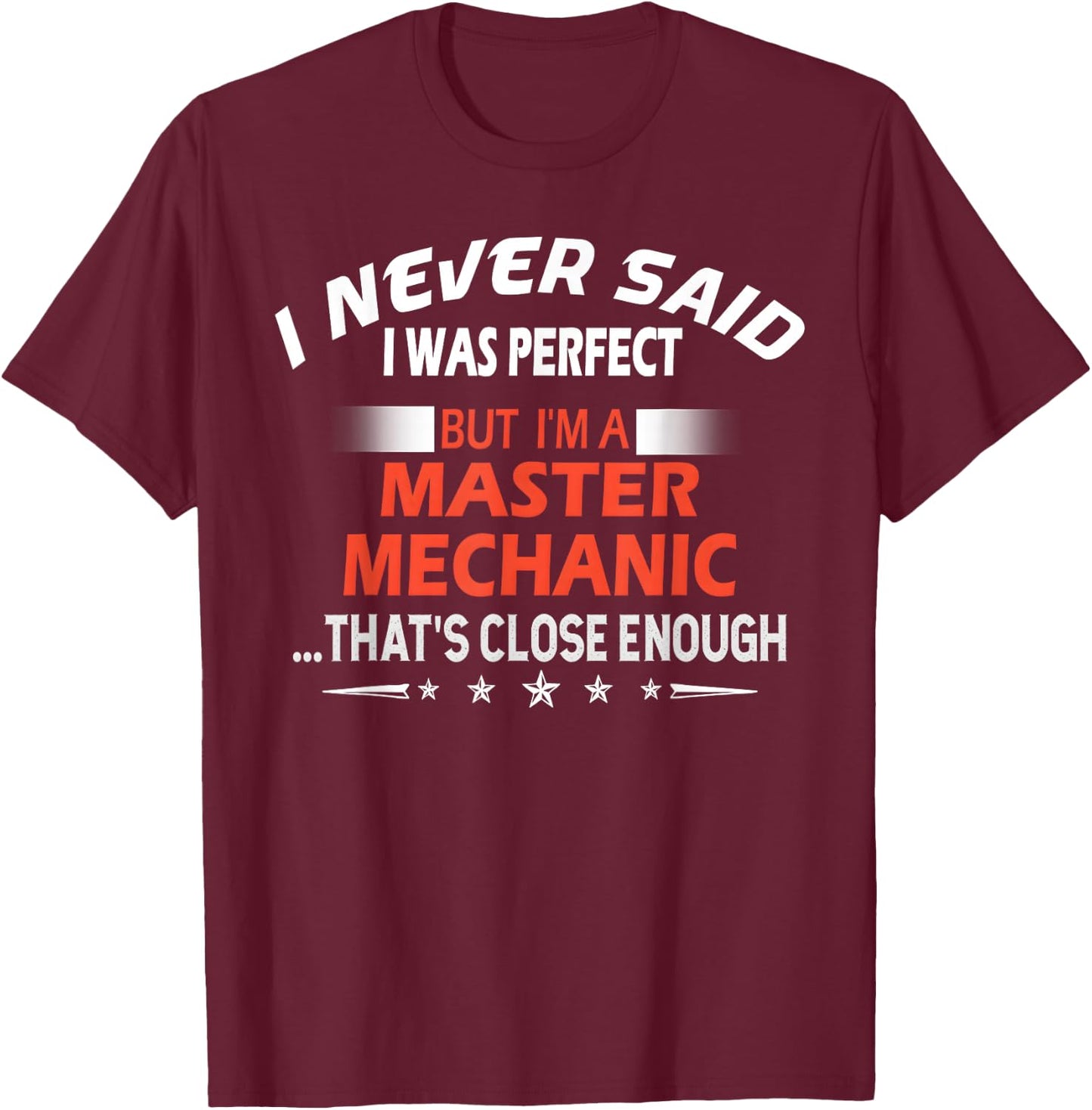 Automotive Professional Master Mechanics Gifts T-Shirt - T-Shirt | Maroon