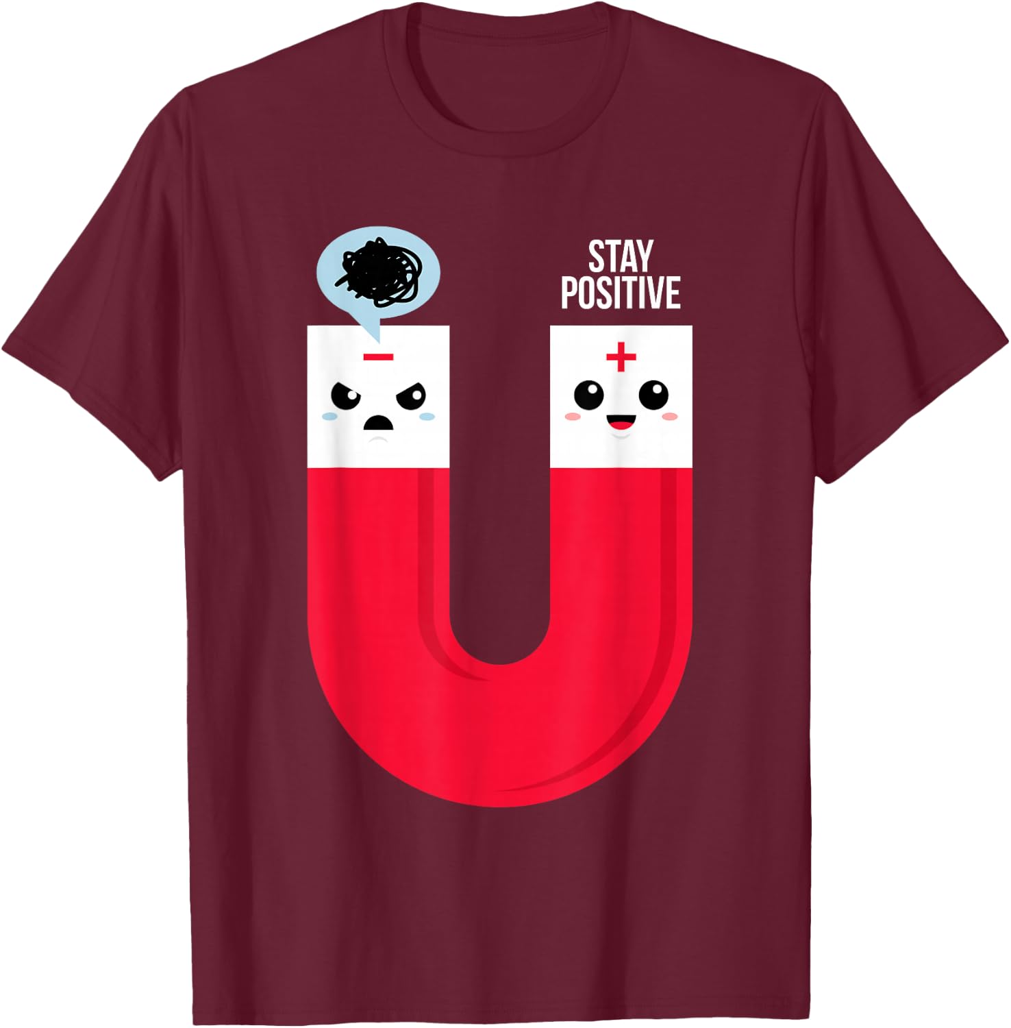Funny Magnet Science Pun For Geeks Science Teachers T-Shirt - T-Shirt | Maroon