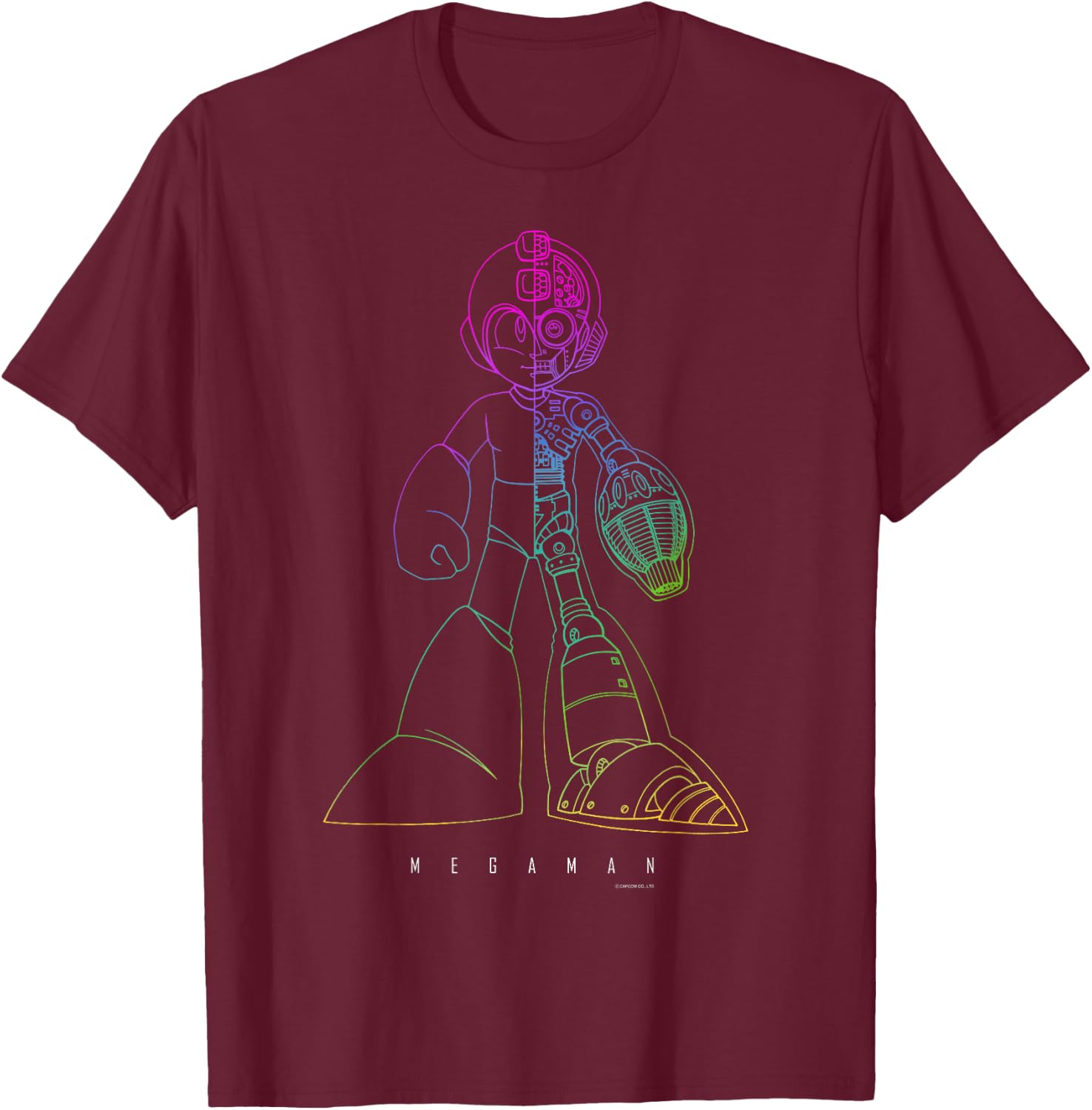 MEGAMAN Classic T-Shirt - T-Shirt | Maroon