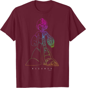 MEGAMAN Classic T-Shirt - T-Shirt | Maroon