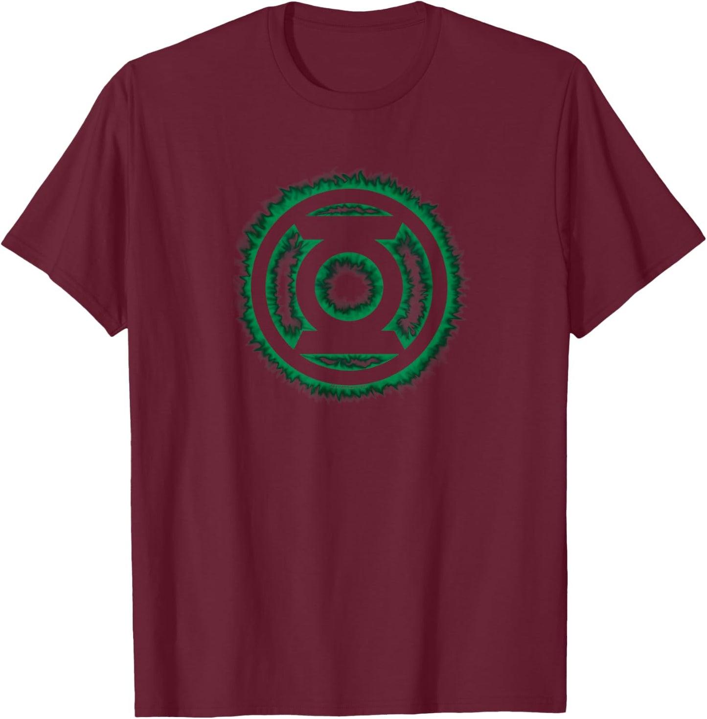 Green Lantern Green Flame Logo T-Shirt - T-Shirt | Maroon