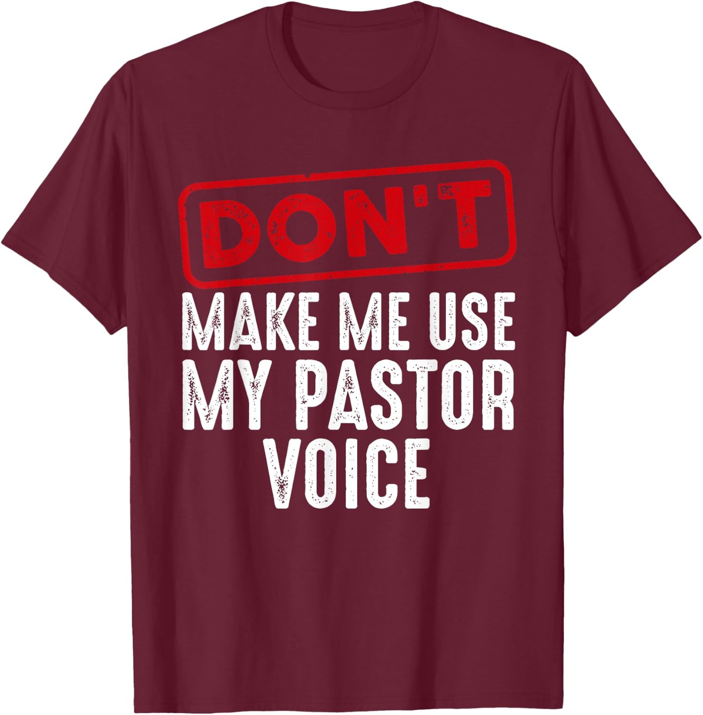 Funny Pastor Art Women Christian Preacher Priest T-Shirt - T-Shirt | Maroon