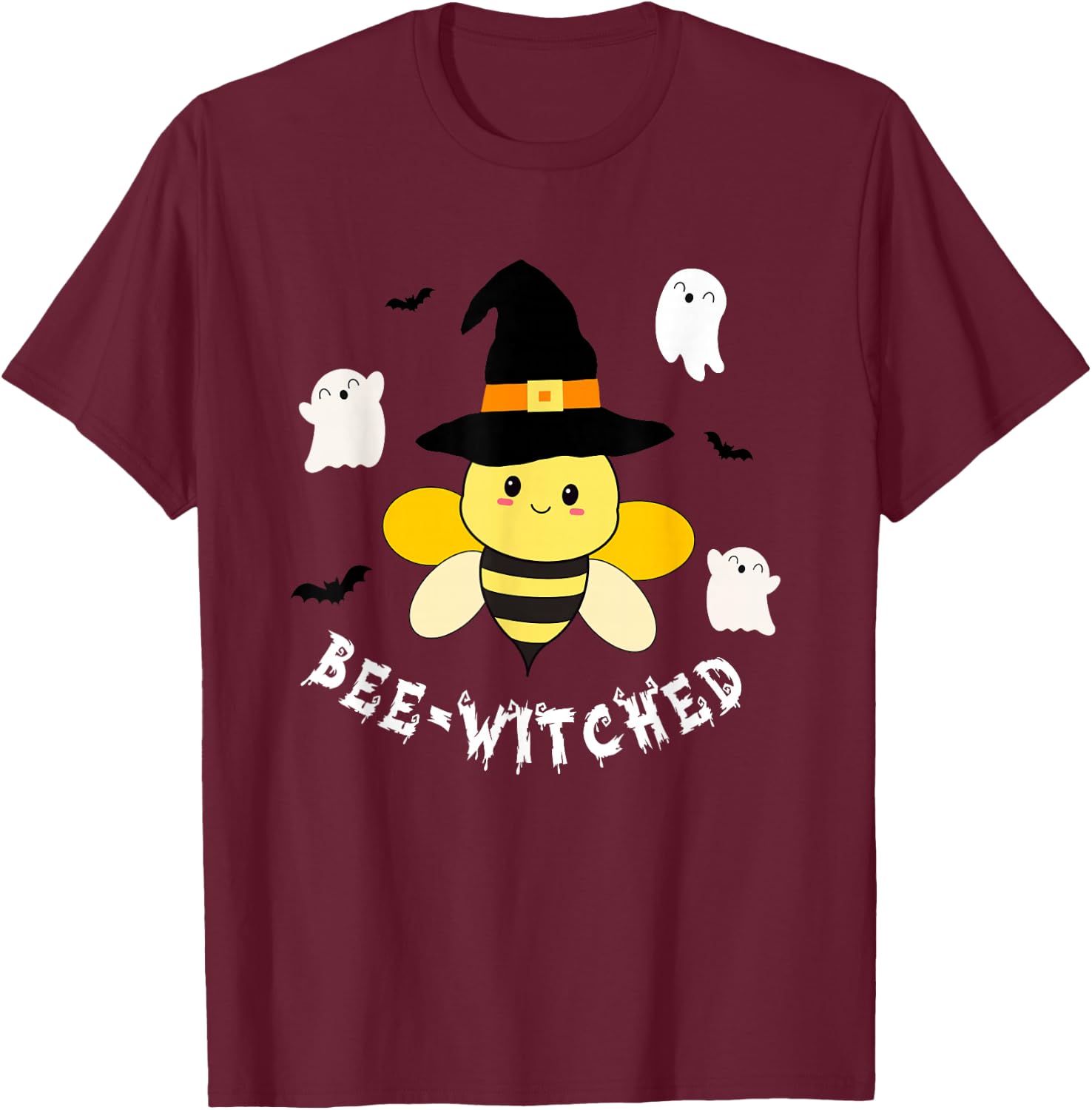 Cute beekeeper halloween costume funny bee pun bee-witched T-Shirt - T-Shirt | Maroon