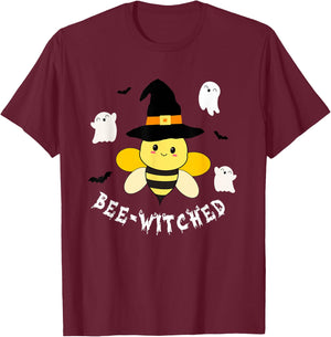 Cute beekeeper halloween costume funny bee pun bee-witched T-Shirt - T-Shirt | Maroon