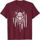 Wild Hog Hunting American Flag Pig Slayer Boar Hunter Gift Men T-Shirt - T-Shirt | Maroon