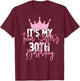 It's My Twin Sister's 30th Birthday Party Idea T-Shirt - T-Shirt | Maroon