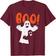 Ghost Boo Lazy Halloween Costume Funny Spirit Ghoul T-Shirt - T-Shirt | Maroon