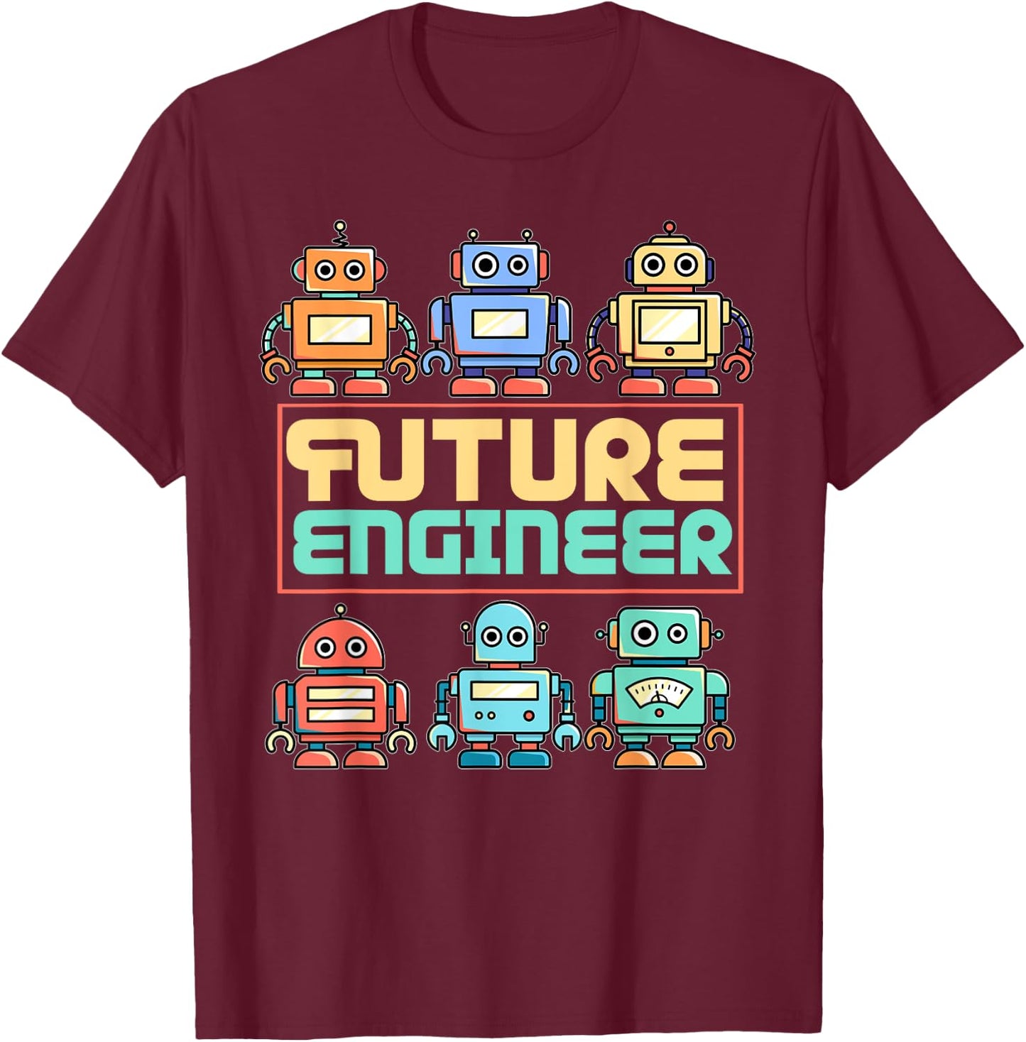Future robot engineer child robot T-Shirt - T-Shirt | Maroon